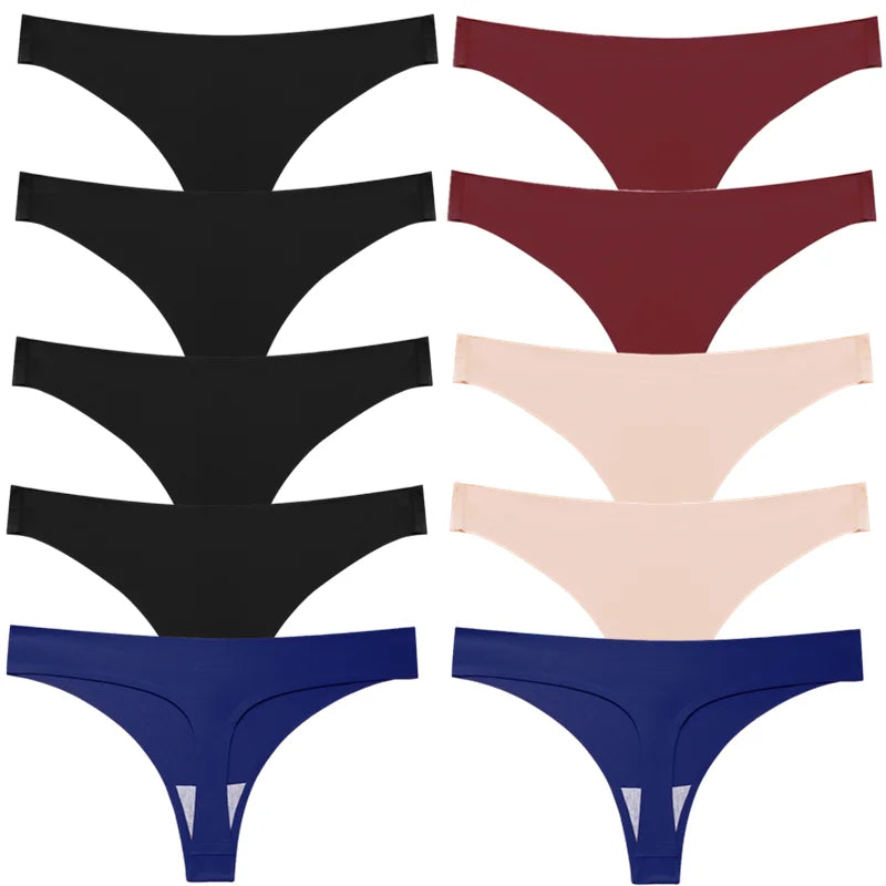 BZEL Solid Female Thongs Silk Satin Women's Panties Sports Seamless Underwear Sexy Lingerie Girls Hot G-Strings Underpants Tanga