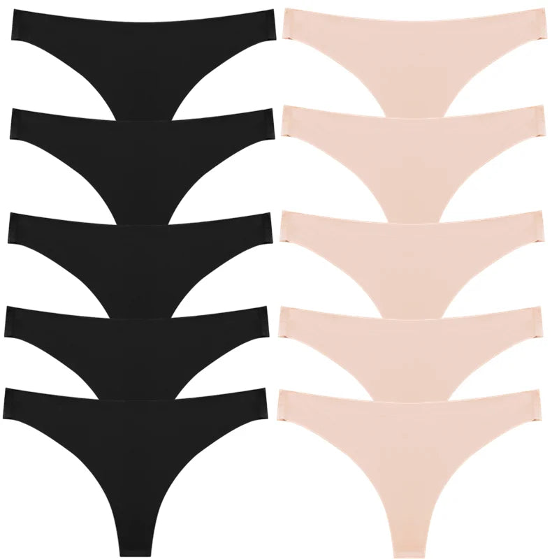 BZEL Solid Female Thongs Silk Satin Women's Panties Sports Seamless Underwear Sexy Lingerie Girls Hot G-Strings Underpants Tanga