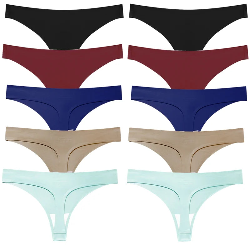 BZEL Solid Female Thongs Silk Satin Women's Panties Sports Seamless Underwear Sexy Lingerie Girls Hot G-Strings Underpants Tanga