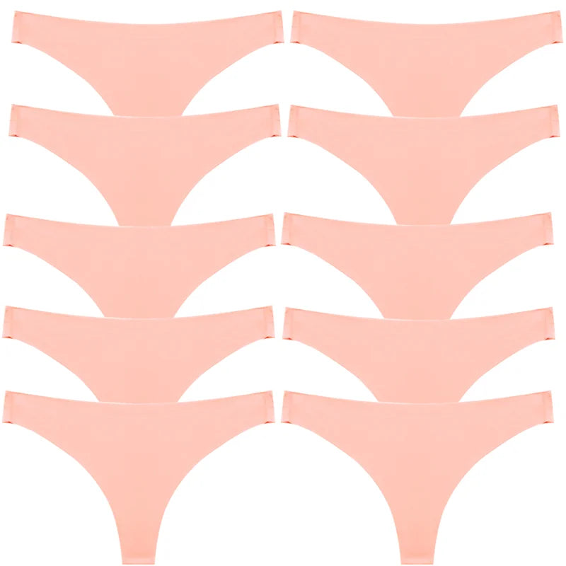 BZEL Solid Female Thongs Silk Satin Women's Panties Sports Seamless Underwear Sexy Lingerie Girls Hot G-Strings Underpants Tanga
