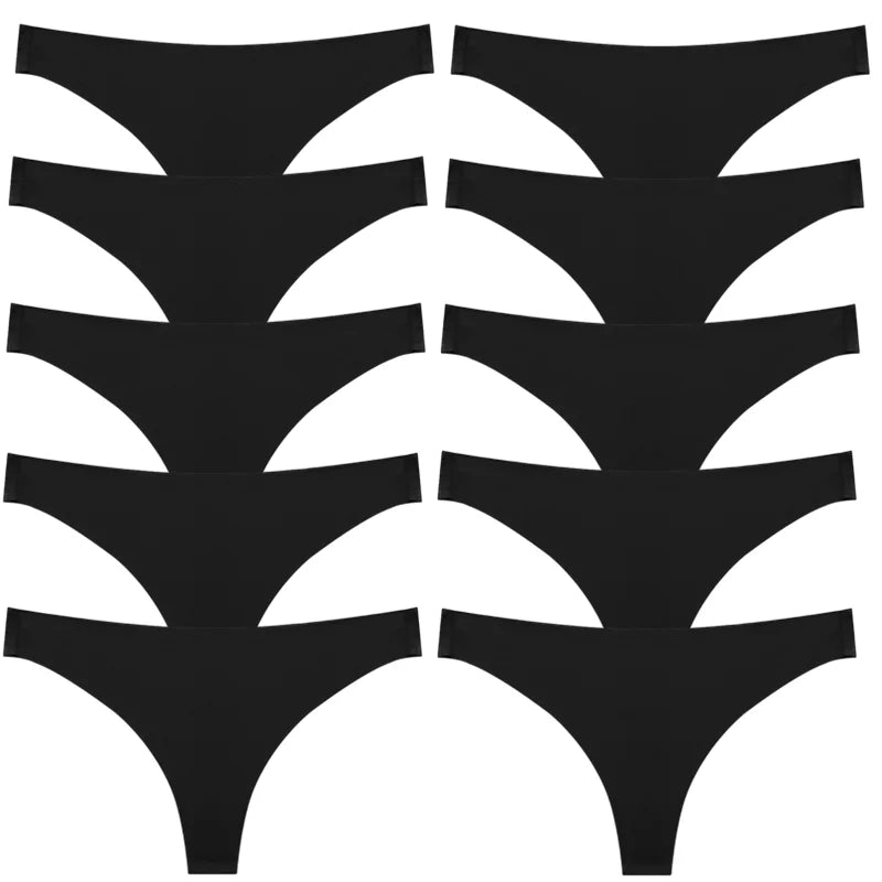 BZEL Solid Female Thongs Silk Satin Women's Panties Sports Seamless Underwear Sexy Lingerie Girls Hot G-Strings Underpants Tanga