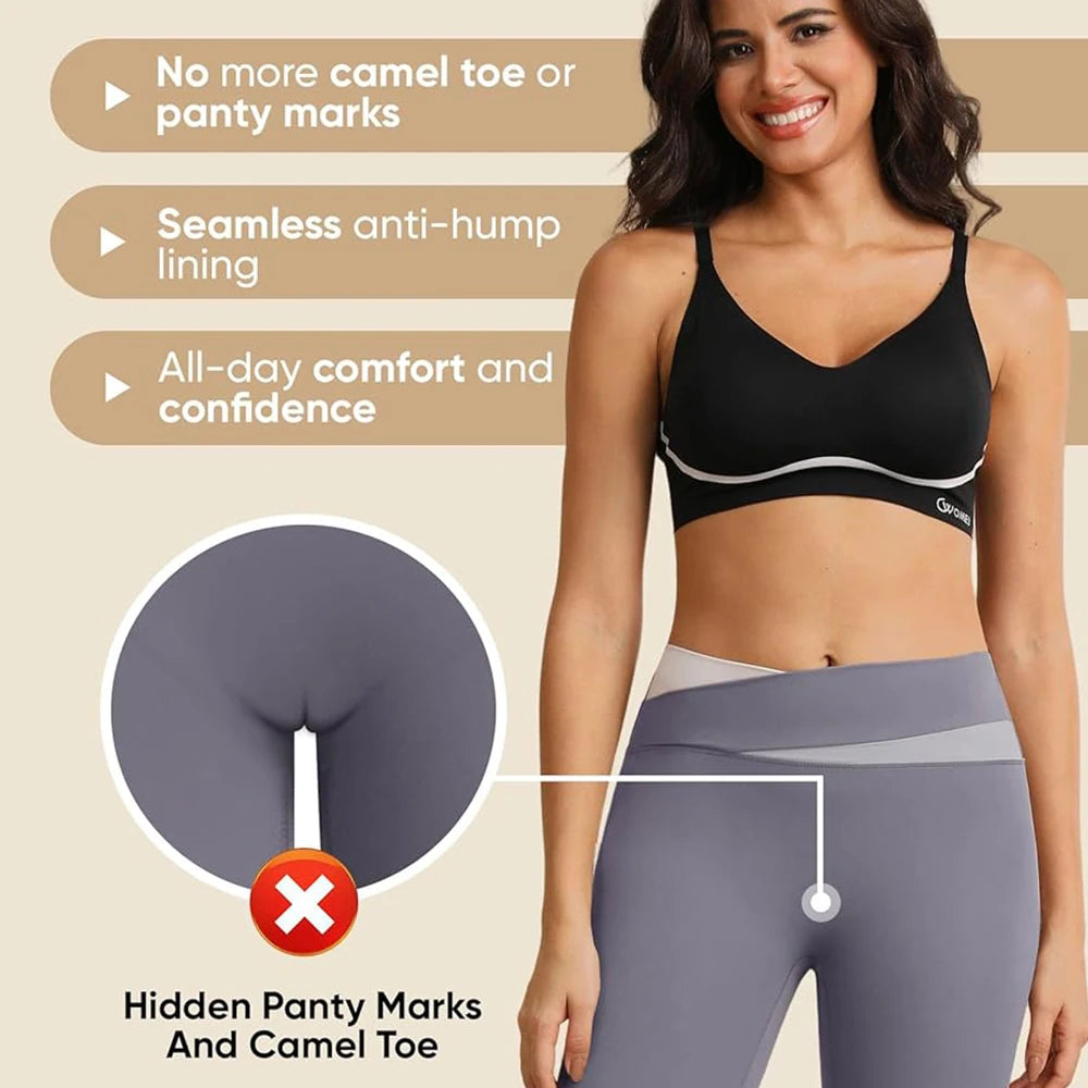 Camel Toe Concealer Silky Panties Seamless Camel Toe Hider Underwear for Women Invisible Camel Toe Cover Underpants