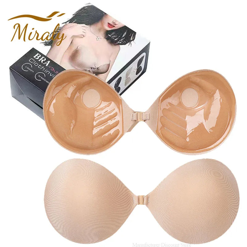 New Summer Invisible Strapless Adhesive Stick Bra Push Up Women Chest Stickers Lift Up Nude Cover Bra Silicone Pad Sexy Breast