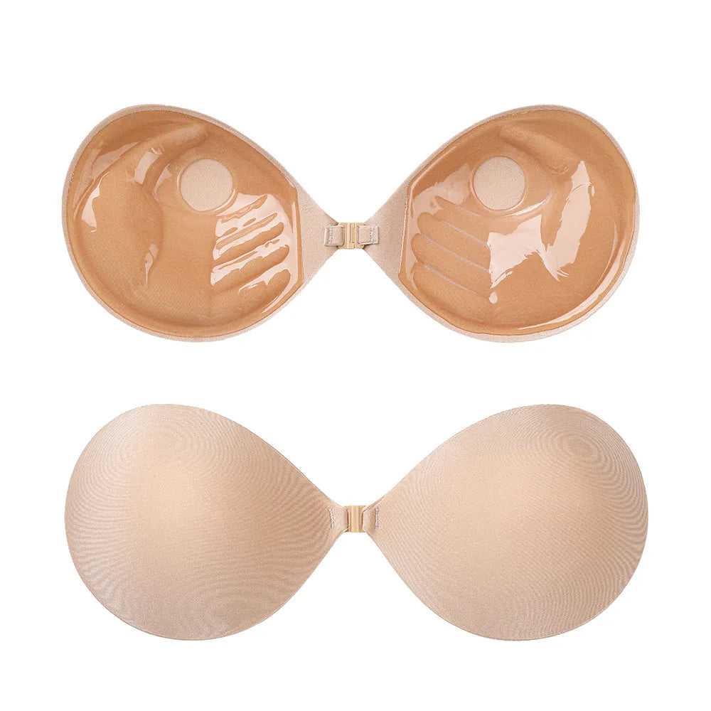 New Summer Invisible Strapless Adhesive Stick Bra Push Up Women Chest Stickers Lift Up Nude Cover Bra Silicone Pad Sexy Breast