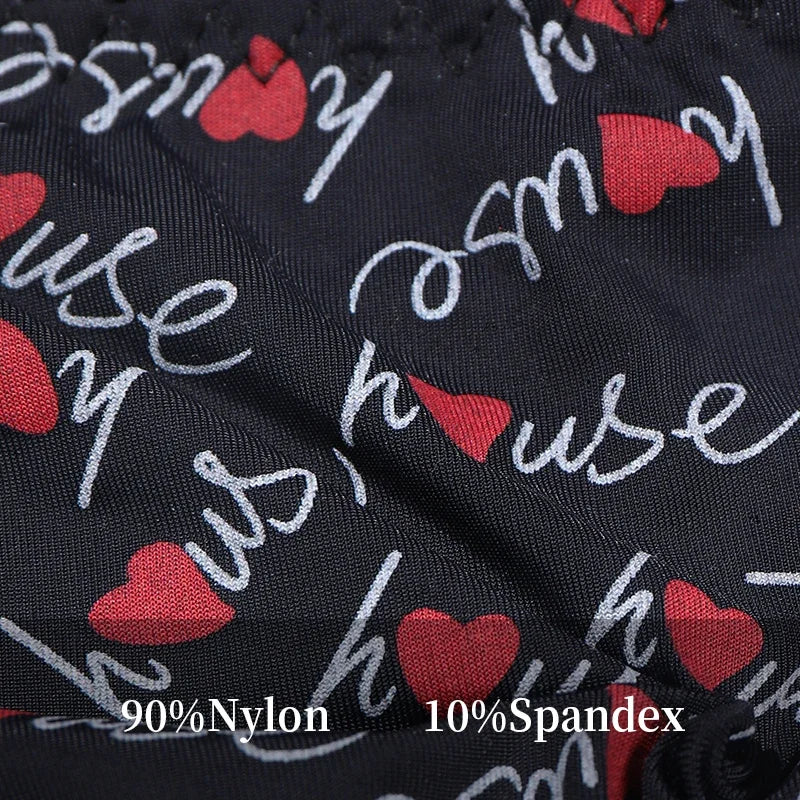 Sexy Panties S-3XL Plus Size Thongs Printed Underwear Low Waist Women's Underpants Comfortable Lingeries Soft Breathable Briefs