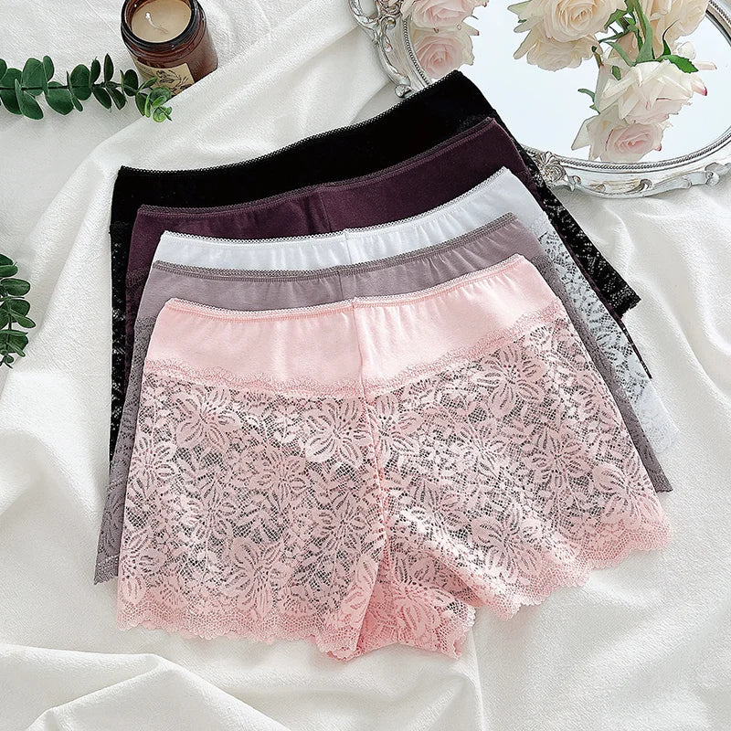 New Sexy Lace Panties for Women Low-Rise Underwear Trendy Floral Underpants Boyshort Panties Ladies Lingerie S-XL Tangas