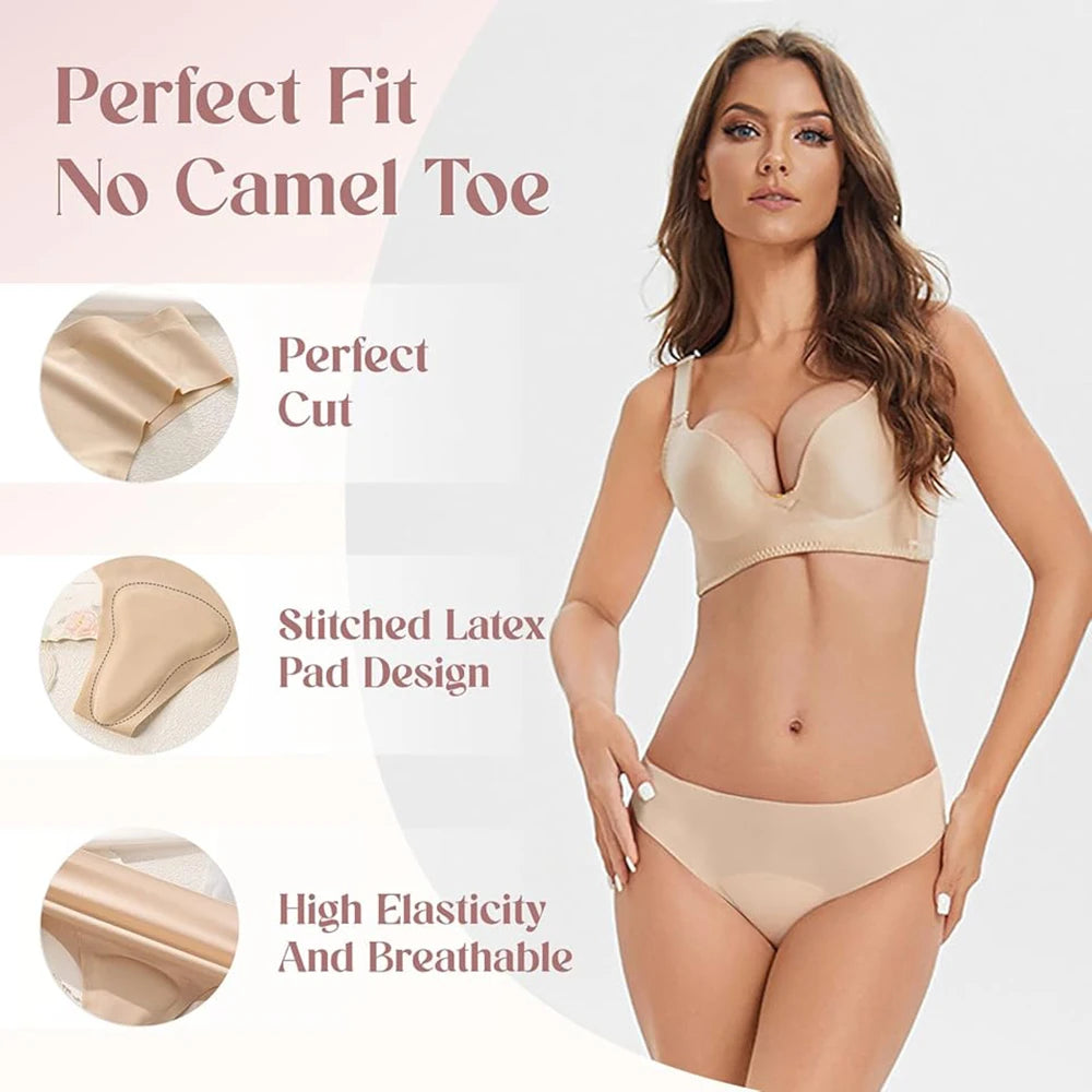 Camel Toe Concealer Silky Panties Seamless Camel Toe Hider Underwear for Women Invisible Camel Toe Cover Underpants