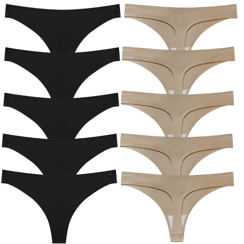 BZEL Solid Female Thongs Silk Satin Women's Panties Sports Seamless Underwear Sexy Lingerie Girls Hot G-Strings Underpants Tanga