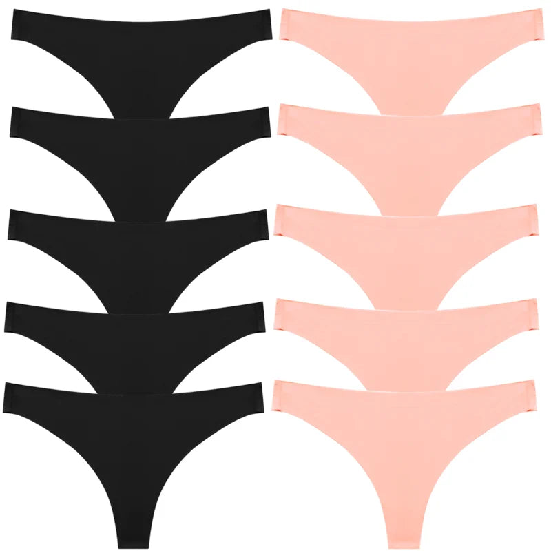 BZEL Solid Female Thongs Silk Satin Women's Panties Sports Seamless Underwear Sexy Lingerie Girls Hot G-Strings Underpants Tanga