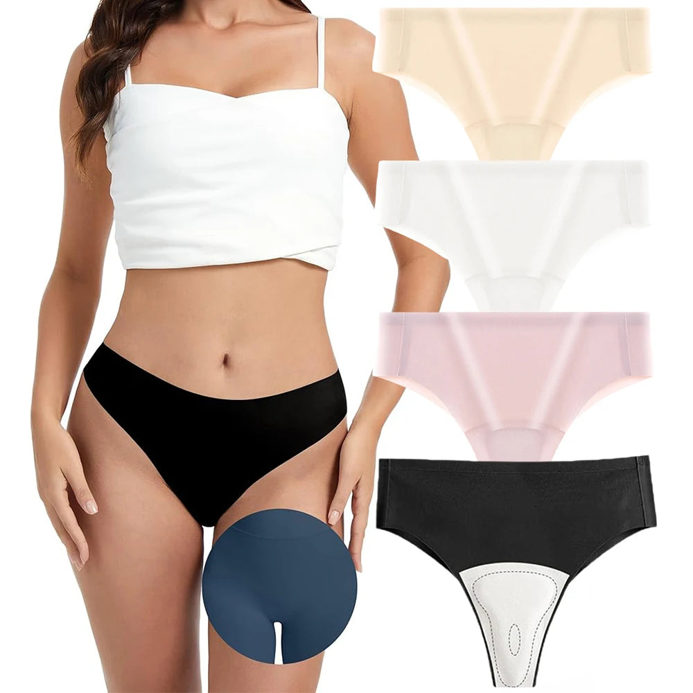 Camel Toe Concealer Silky Panties Seamless Camel Toe Hider Underwear for Women Invisible Camel Toe Cover Underpants
