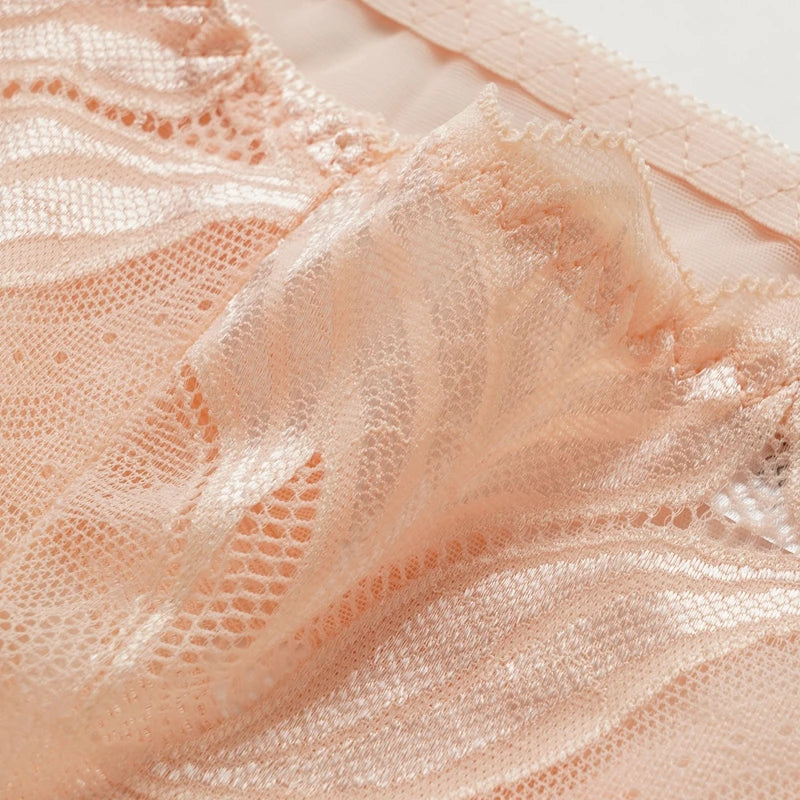 L-2XL High Waist Lace Panties for Women Sexy Hollow Briefs Transparent Large Size Underwear Female Summer Thin Underpanties