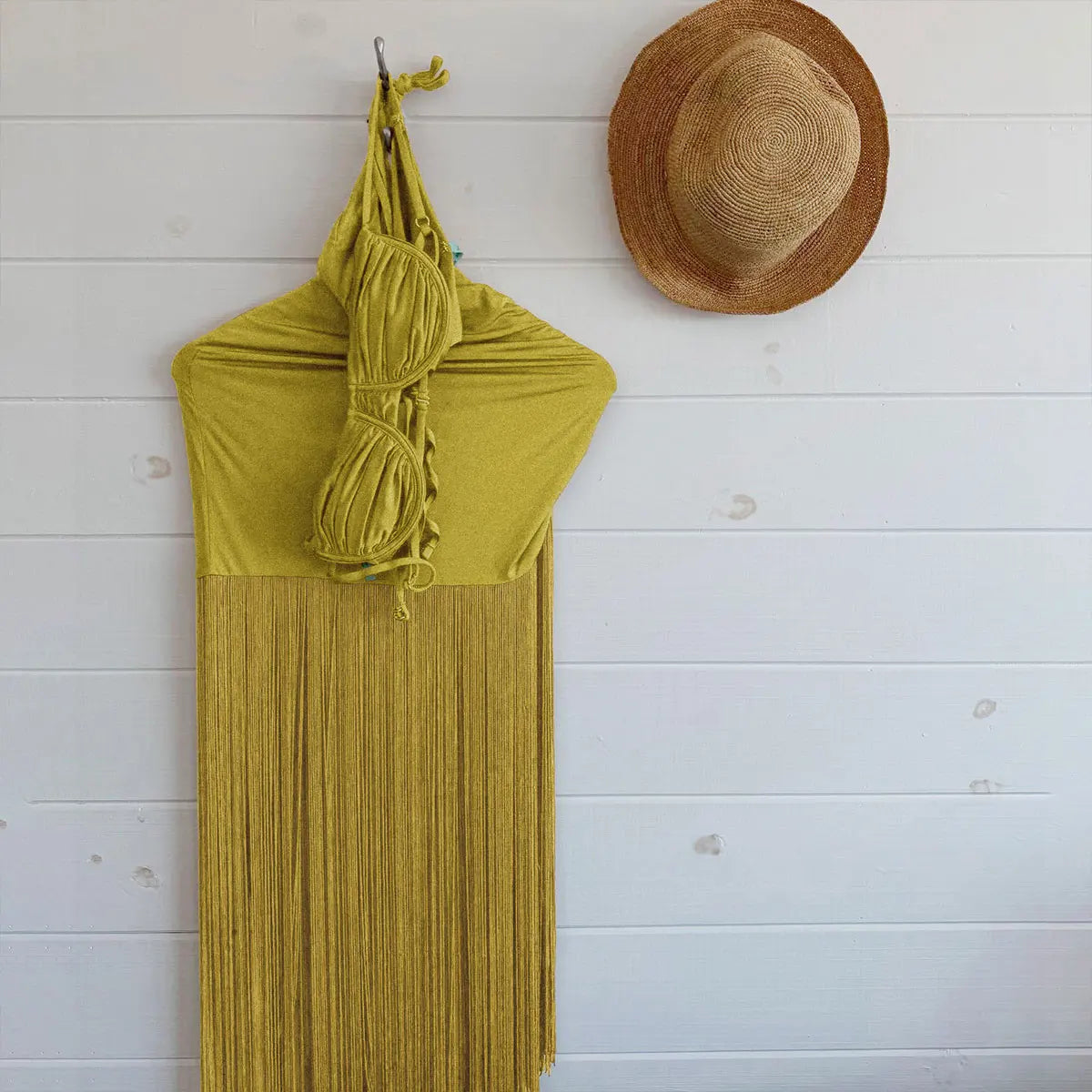 New 3 Pcs Bikini with Tassel Skirt Swimwear Bikinis Separate Swimsuit Swimming Suits Bathing Suit Summer Beachwear