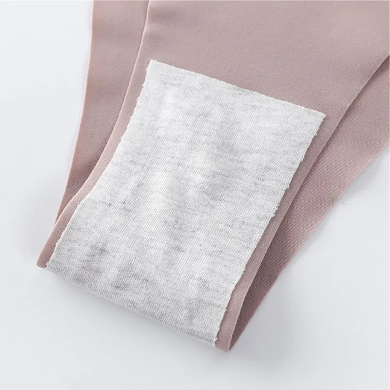 3Pcs/Set Ice Silk Panties For Women V-Shaped Briefs Quick-Drying Invisible Glossy Seamless Underwear Female Low Rise Underpants